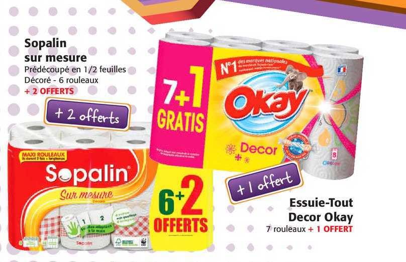 sopalin sur mesure, essuie-tout décor okay