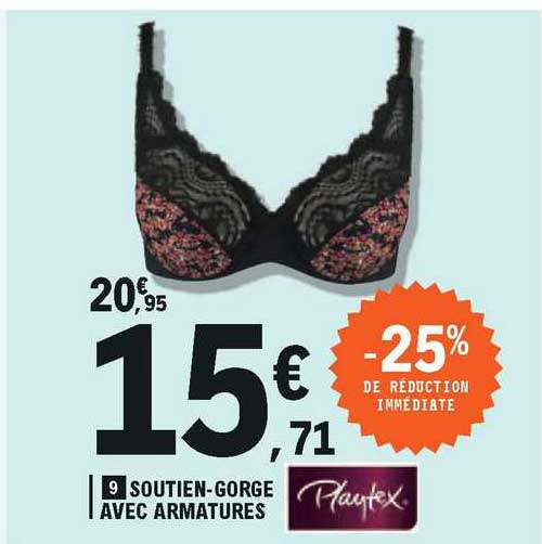 soutien-gorge avec armatures playtex