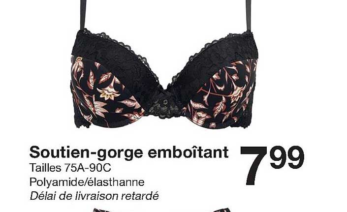 soutien-gorge emboîtant