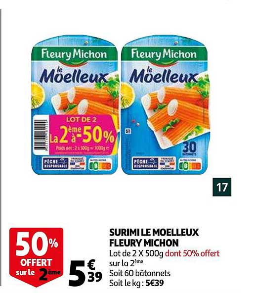 surimi le moelleux fleury michon