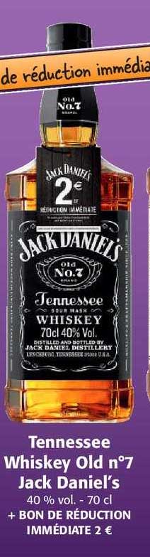 tennessee whiskey old n°7 jack daniel's