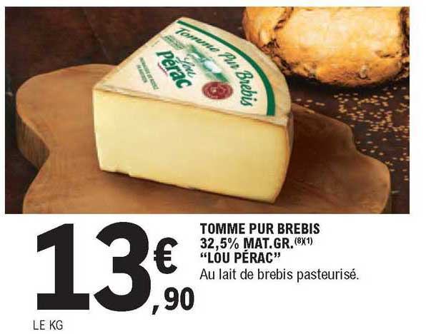 tomme pur brebis 32,5% mat. gr. "lou pérac"