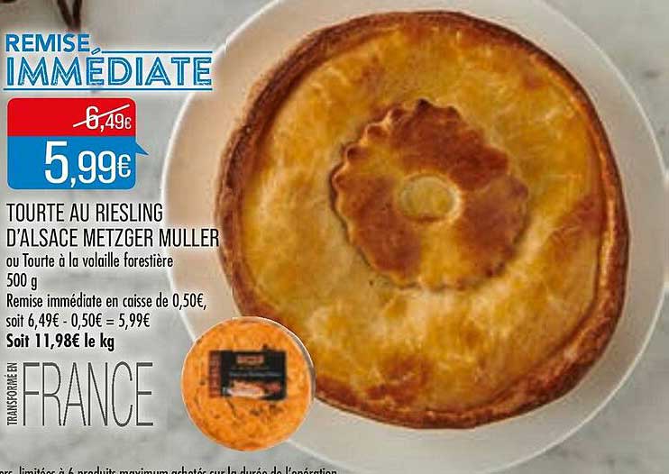 tourte au risling d'alsace metzger muller
