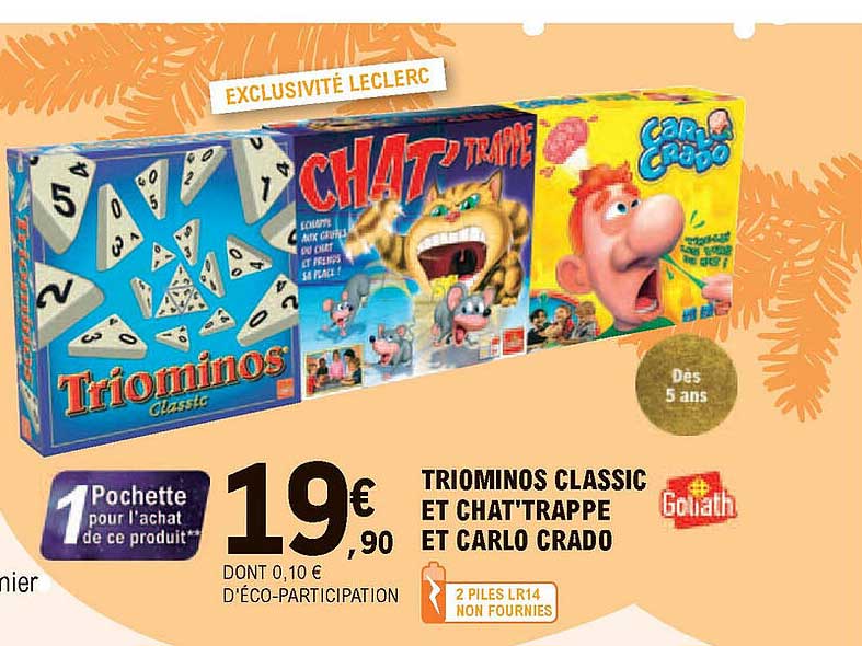 triominos classic et chat'trappe et carlo crado