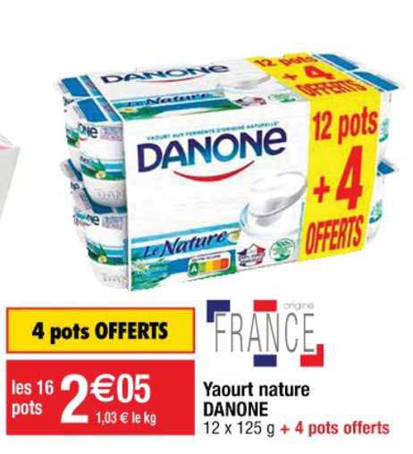 Yaourt Nature Danone