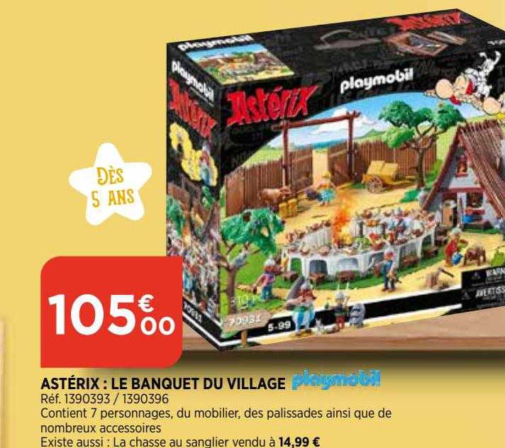 astérix : le banquet du village playmobil