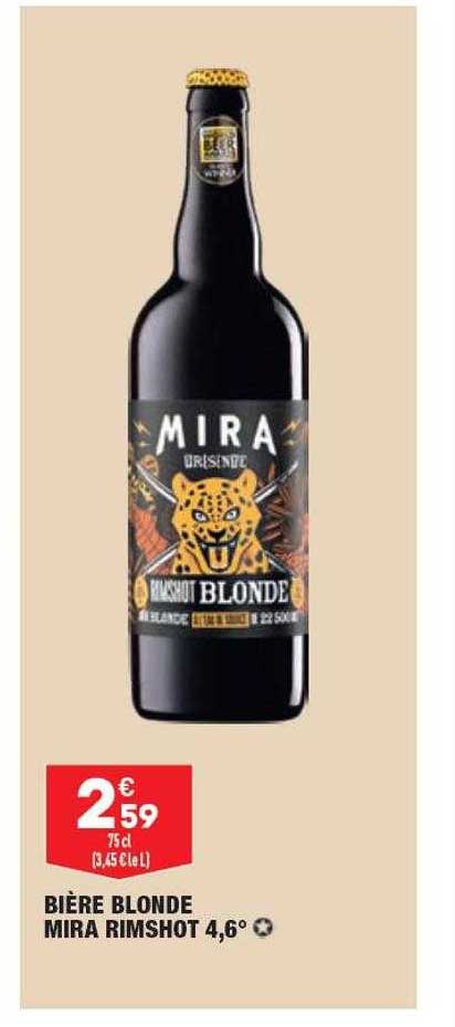 bière blonde mira rimshot 4,6°
