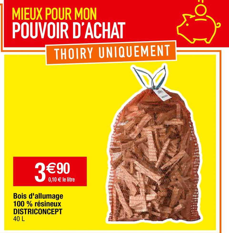 bois d'allumage 100% résineux districoncept