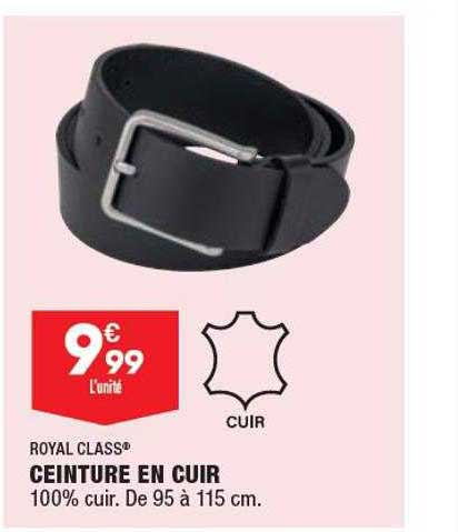 Ceinture En Cuire Royal Class