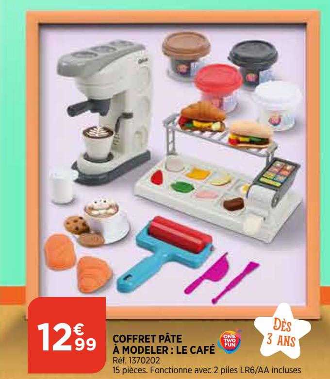 coffret pâte à modeler : le café one two fun