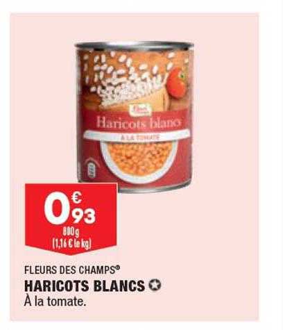 haricots blancs fleurs des champs