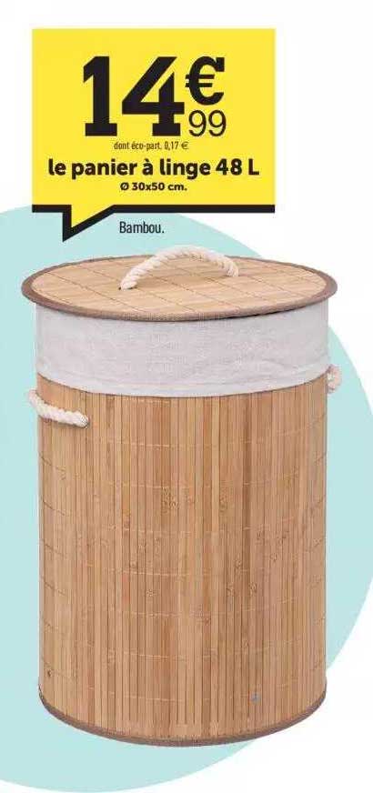 le panier à linge 48l