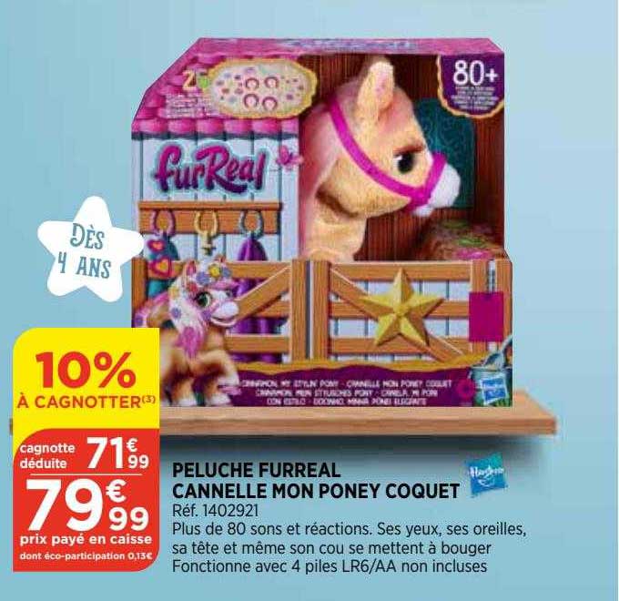 peluche furreal cannelle mon poney coquet hasbro
