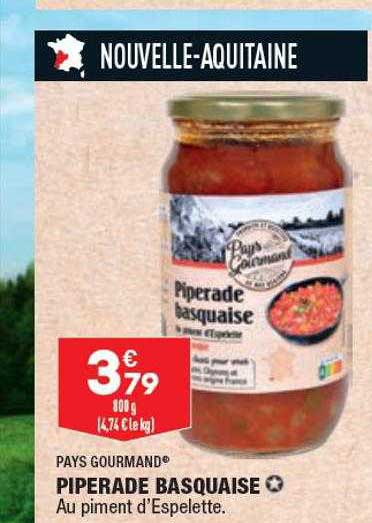 piperade basquaise pays gourmand
