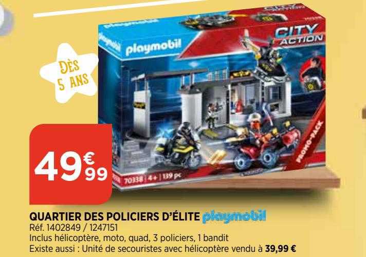 quartier des policiers d'élite playmobil