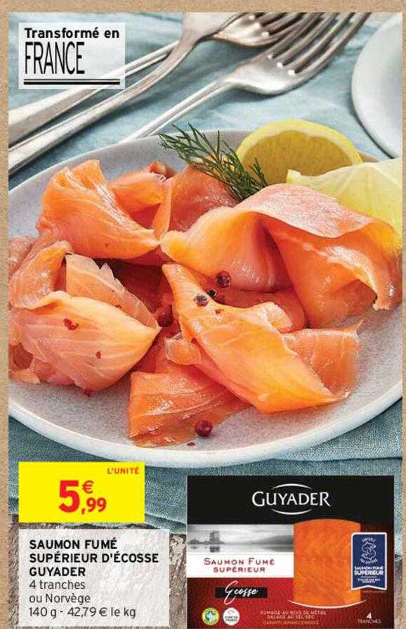 saumon fumé supérieur d'écosse guyader