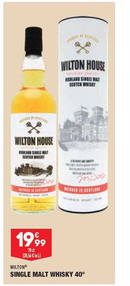 single malt whisky 40° wilton