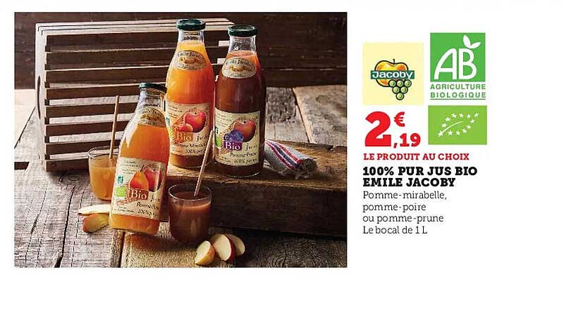 100% pur jus bio émile jacoby