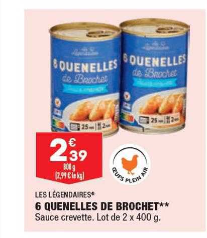 6 quenelles de brochet les légendaires