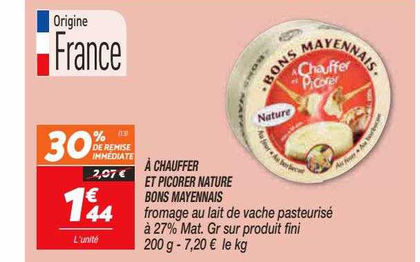 à chauffer et picorer nature bons mayenneais