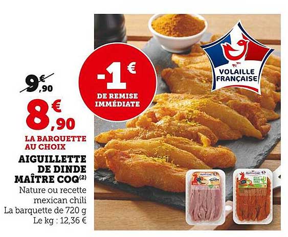 aiguillette de dinde maître coq