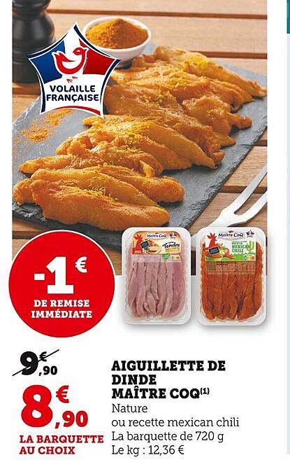 aiguillette de dinde maître coq