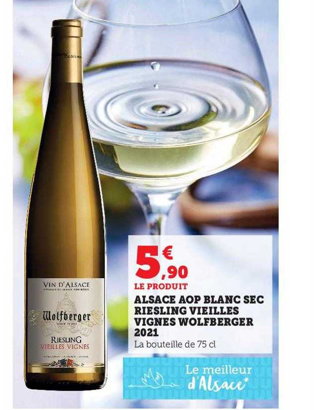 alsace aop blanc sec riesling vieilles vignges wolfberger 2021