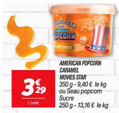 american popcorn caramel movies star