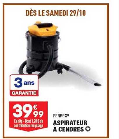 aspirateur à cendres ferrex