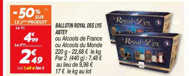 ballotin royal des lys abtey