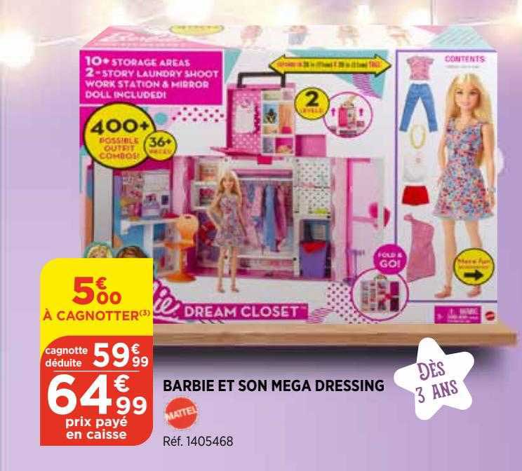 Barbie Et Son Méga Dressing Mattel