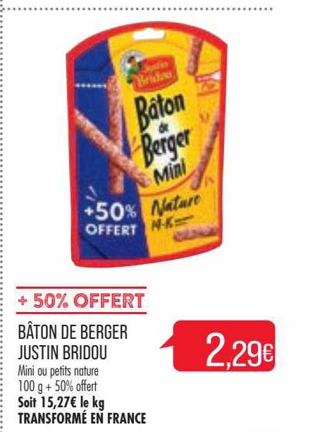 bâton de berger justin bridou