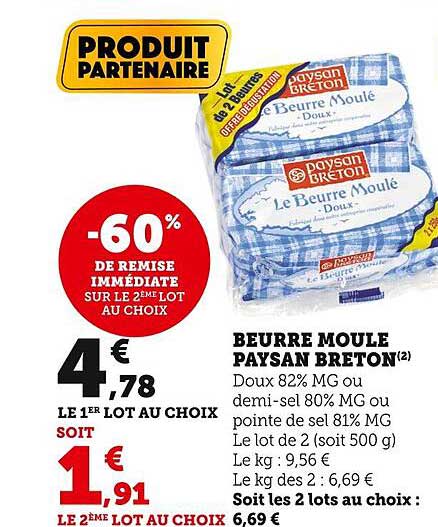 Beurre Moulé Paysan Breton