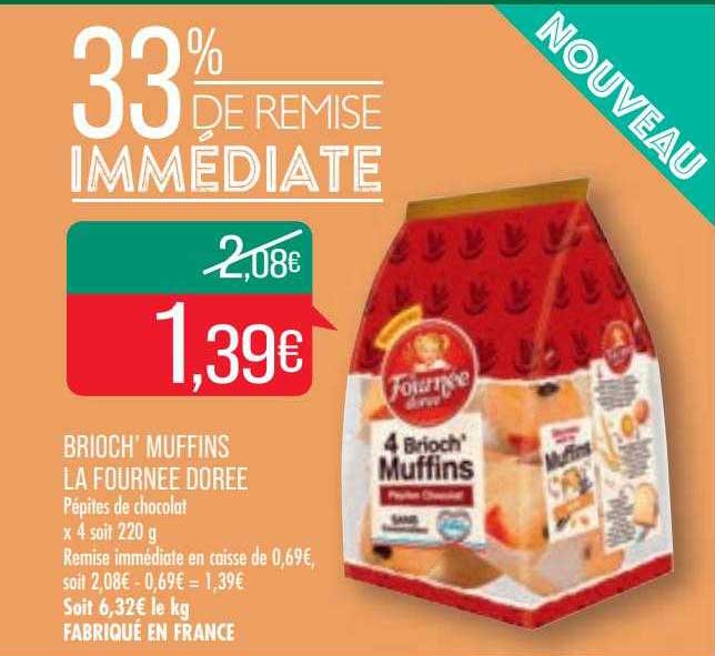 brioch' muffins la fournée dorée