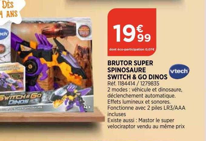 Brutor Super Spinosaure Switch & Go Dinos Vtech