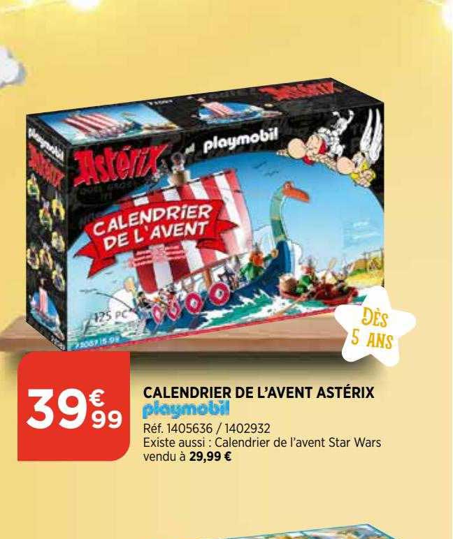 calendrier de l'avent astérix playmobil