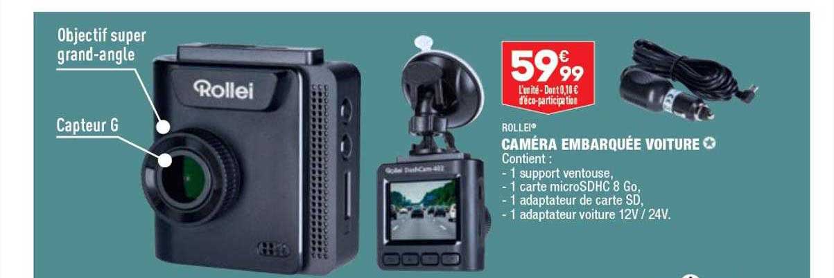 caméra embarquée voiture rollei