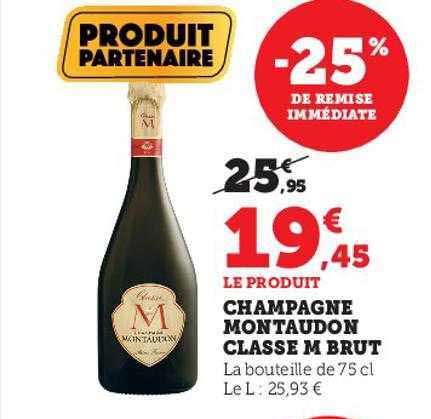 Champagne Montaudon Classe M Brut