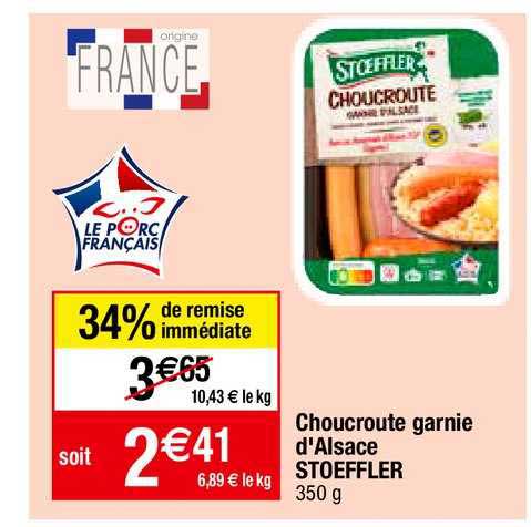 Choucroute Garnie D'alsace Stoeffler