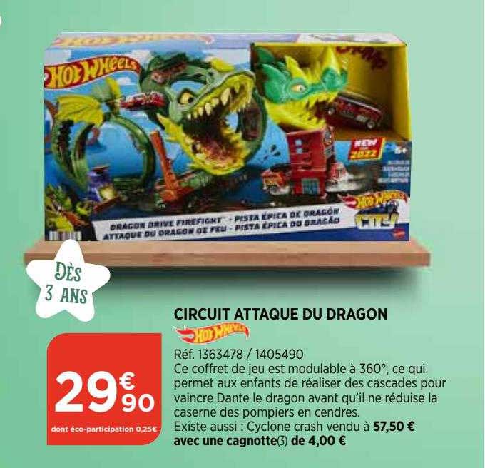 circuit attaque du dragon hot wheels