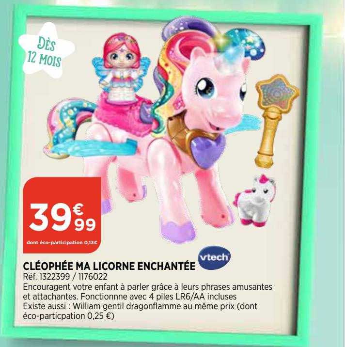 cléophée ma licorne enchantée vtech