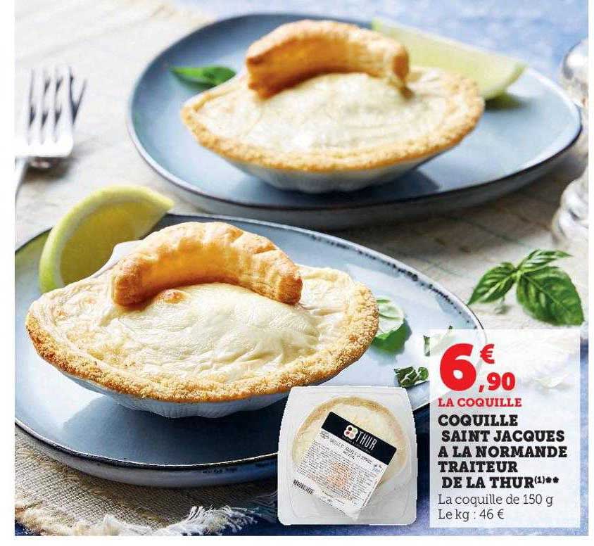 coquille saint jacques à la normande traiteur de la thur