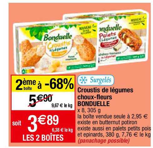 Croustis De Légumes Choux-fleurs Bonduelle