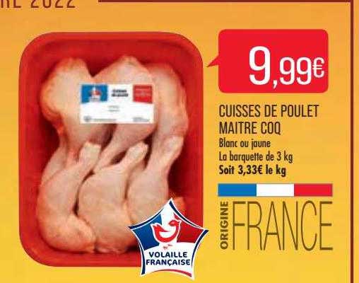 cuisses de poulet maître coq