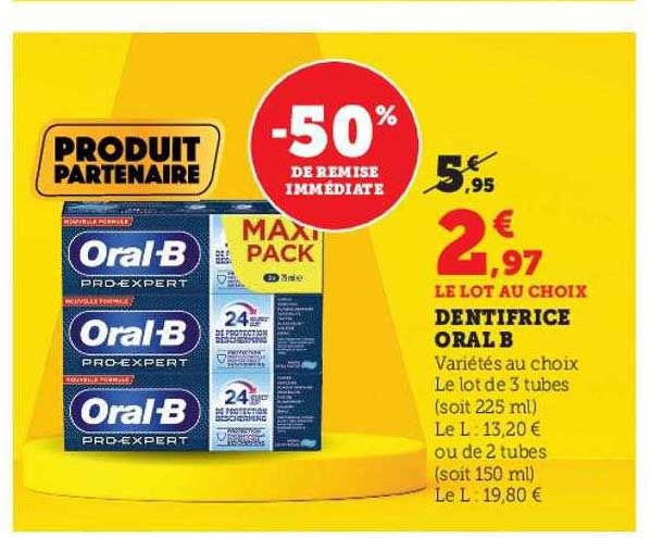 dentifrice oral b