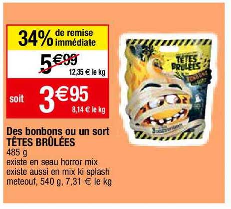 des bonbons ou un sort têtes brûlées