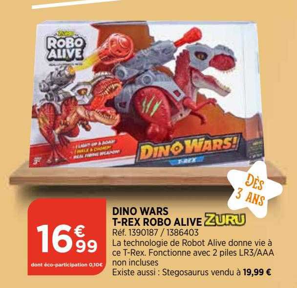 dino wars t-rex robo alive zuru