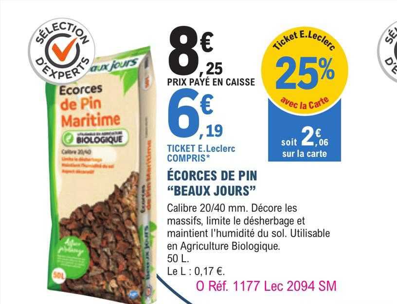 écorces de pin "beaux jours"