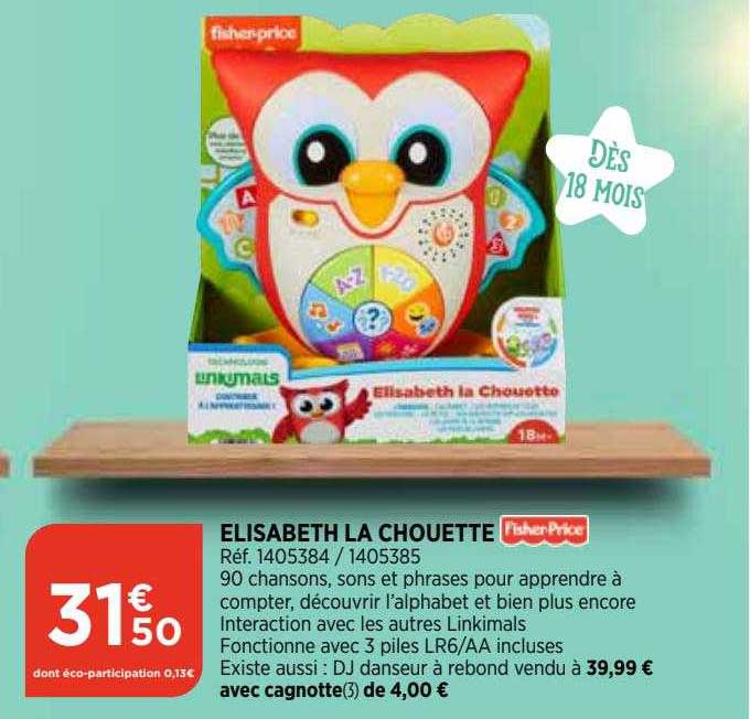 elisabeth la chouette fisher-price