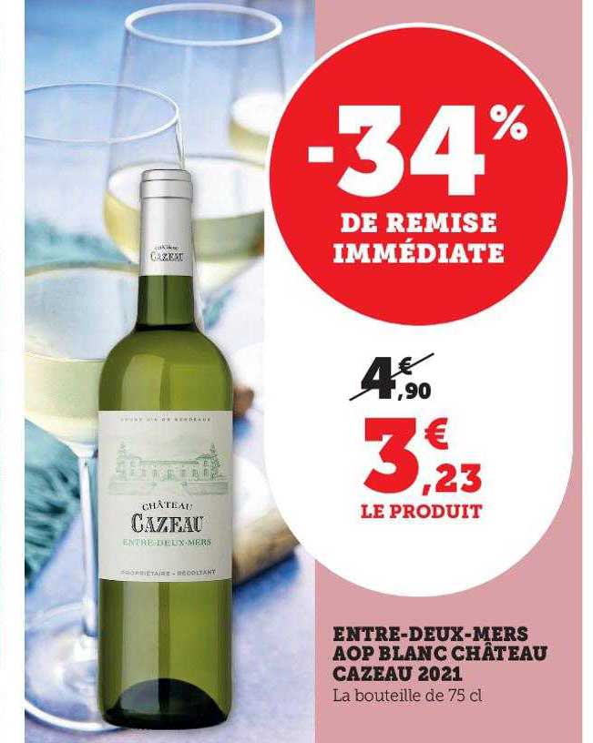 entre-deux-mers aop blanc château cazeau 2021